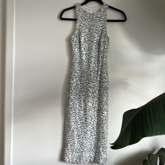 DRESS THE POPULATION SHAWN CONFETTI DOT SEQUIN SLEEVELESS SHEATH COCKTAIL DRESS - Picture 4 of 4